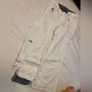 North Face White Snowpants (used - good)